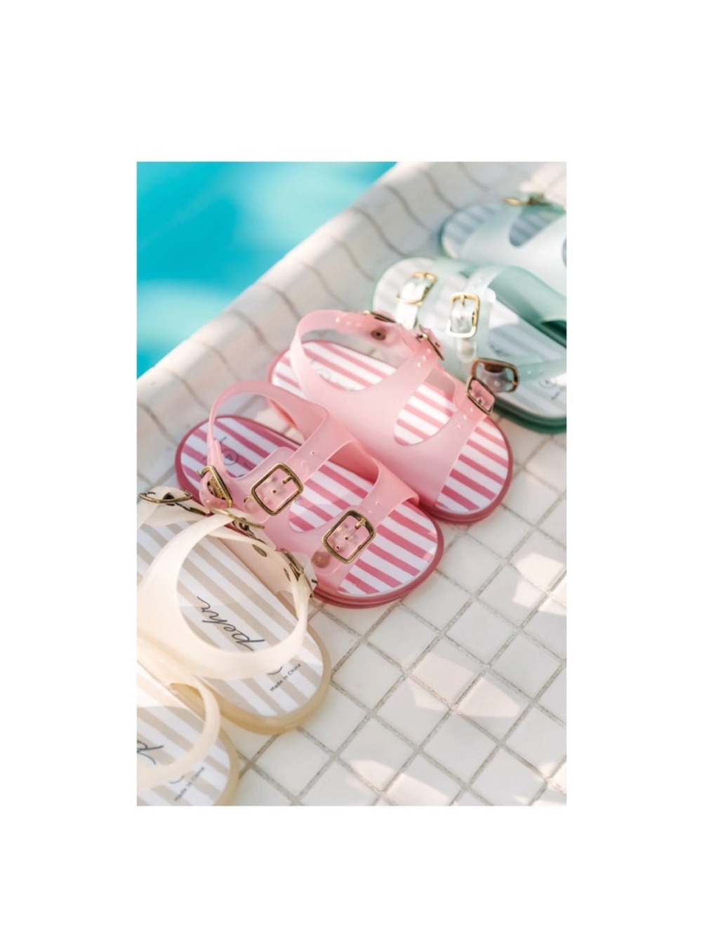 Pehr Pink Kids Splash Sandals T6 - Picture 3 of 6